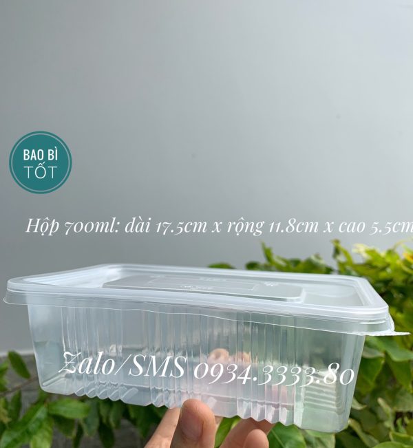 Hộp nhựa trong 700ml