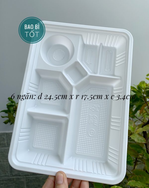 Hộp nhựa 6 ngăn