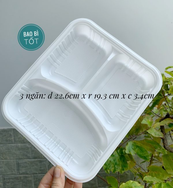 Hộp nhựa 3 ngăn