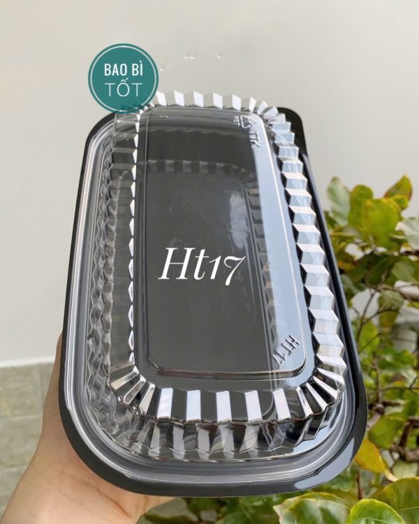 Hộp nhựa đế đen Ht17