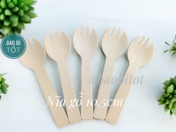 Nĩa gỗ 10.5cm