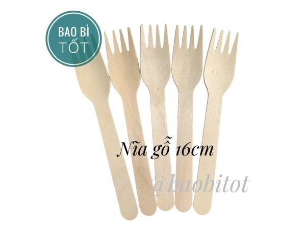 Nĩa gỗ 16cm