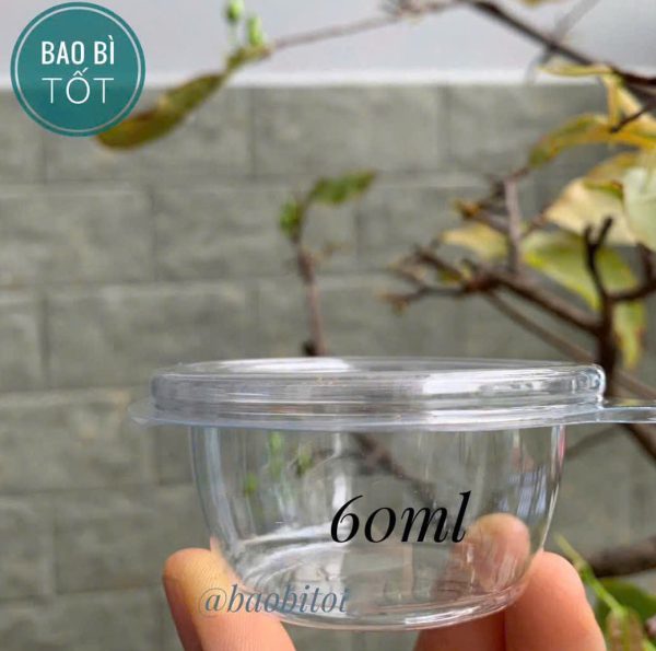 Hủ nhựa có nắp 60ml
