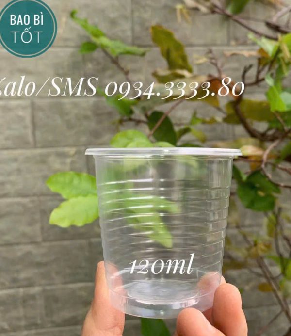 Ly nhựa trong 120ml