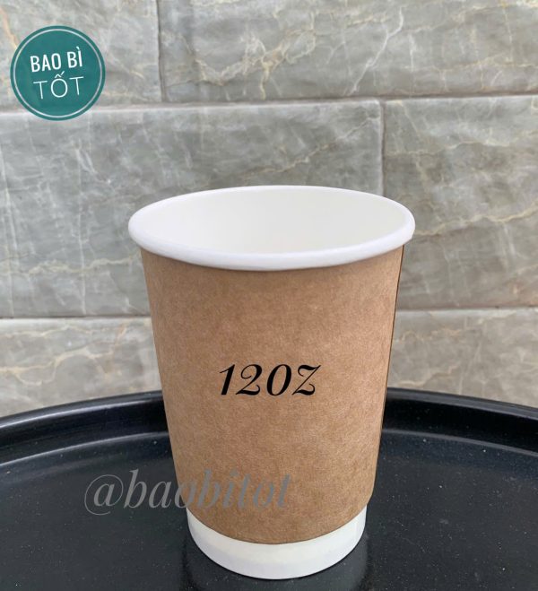 Ly giấy nâu 120z