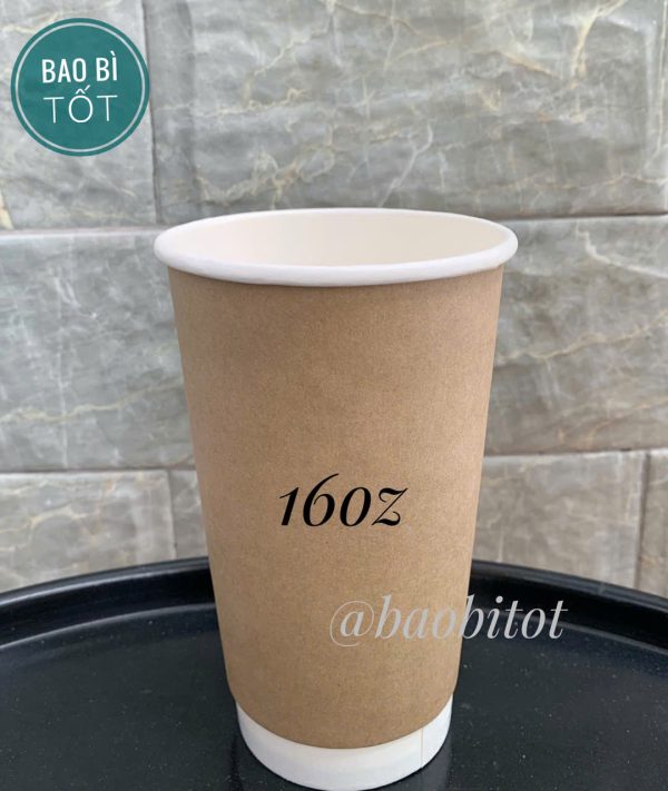 Ly giấy nâu 160z
