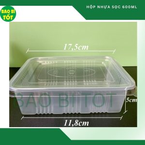 Hộp nhựa sọc THH 600ml