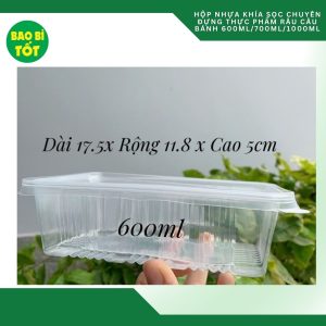Hộp nhựa sọc THH 600ml