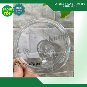 Nắp trực tiếp nút (PET) Ø 90 VN(Ly giấy)