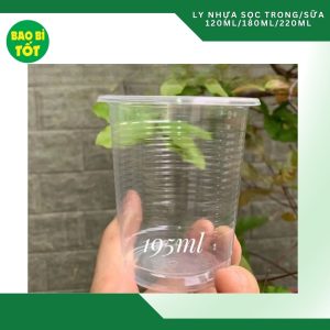 Ly nhựa sọc 195ml trong THH