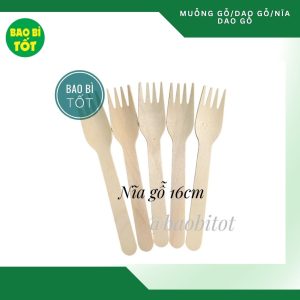 Nĩa gỗ 16cm