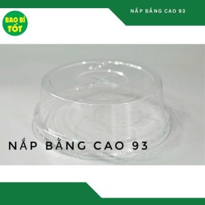 Nắp nhựa bằng cao(PET) Ø 93 UKP