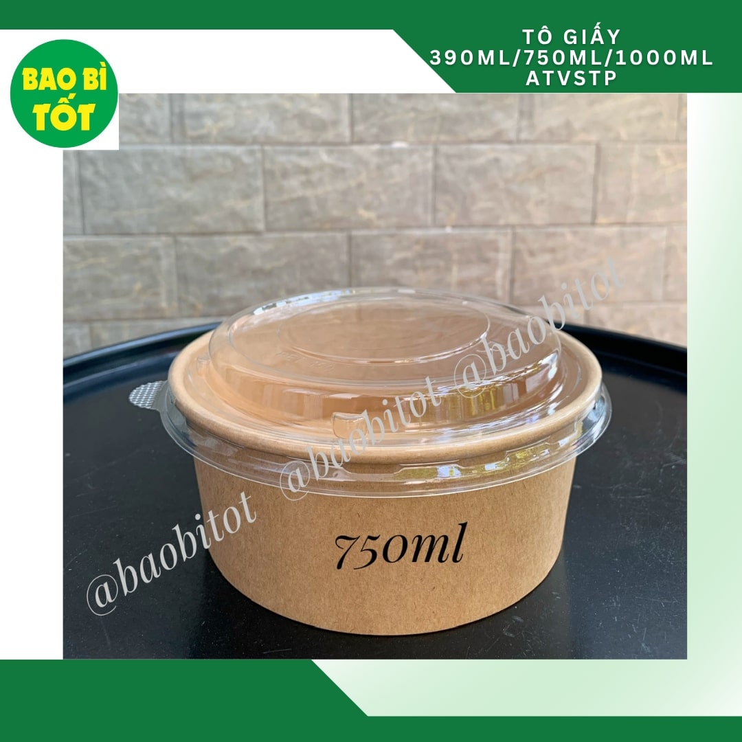 Tô giấy nâu UKP 750ml