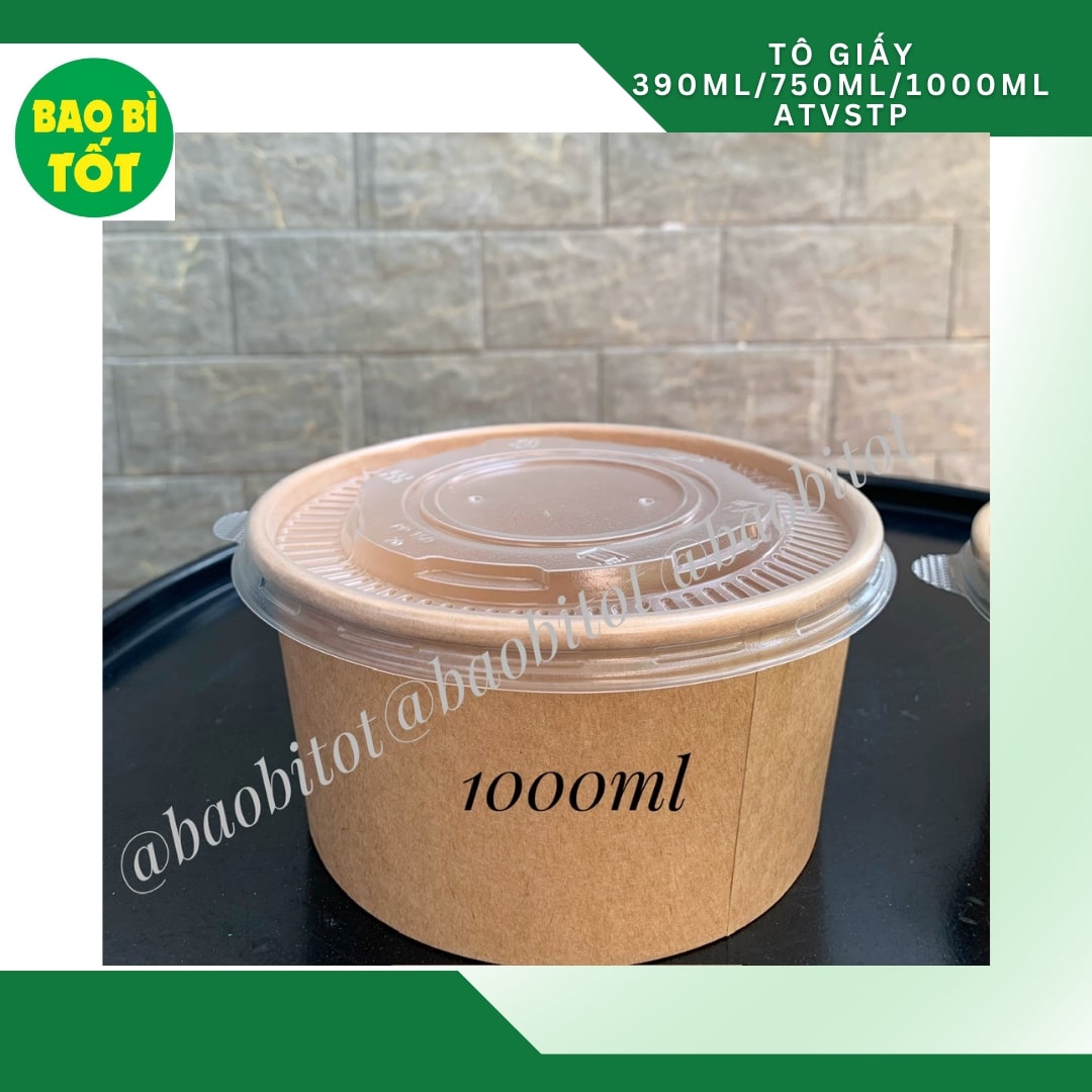 Tô giấy nâu UKP 1000ml