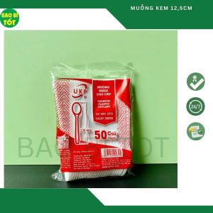 5000 cái Muỗng cafe - kem 12.5cm UKP màu trắng