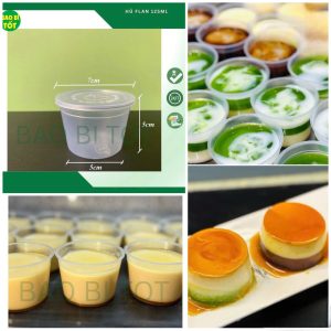 1000 bộ Hủ Flan 125ml tròn Đăng Hoan