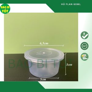 Hủ Flan 60ml tròn ĐH
