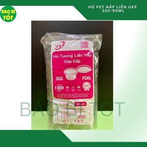 2000 cái Hủ nhựa nắp liền 3oz ≈ 90ml (PET) UKP Φ74
