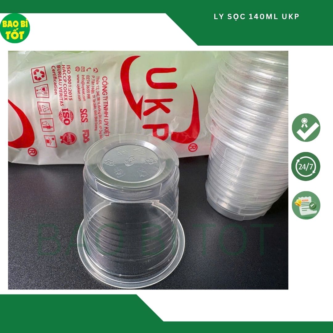 Ly nhựa sọc 140ml UKP - Ảnh 2