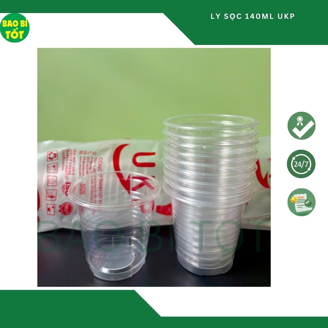 Ly nhựa sọc 140ml UKP - Ảnh 3
