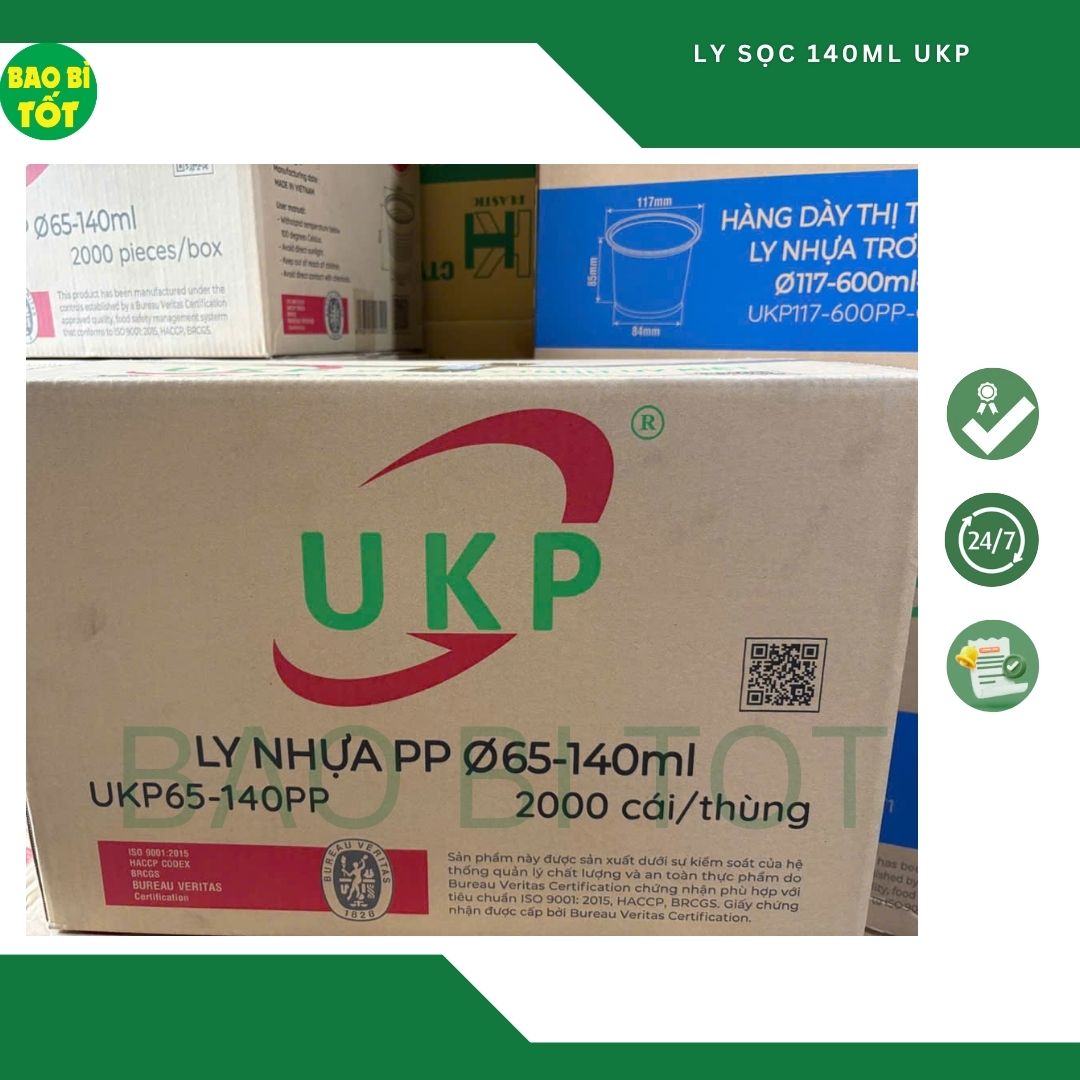 Ly nhựa sọc 140ml UKP - Ảnh 4